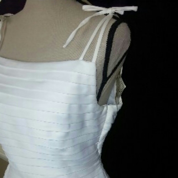 Alfred Angelo Wedding Dress White Train Simple - Picture 4 of 8